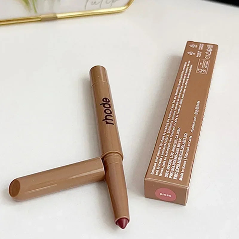 Rhode Popular Data Cake Plum Pocket Blusher Lip Gloss Long Lasting Moisturizing Essence Makeup Care 11 Colour Lip Liner Beauty