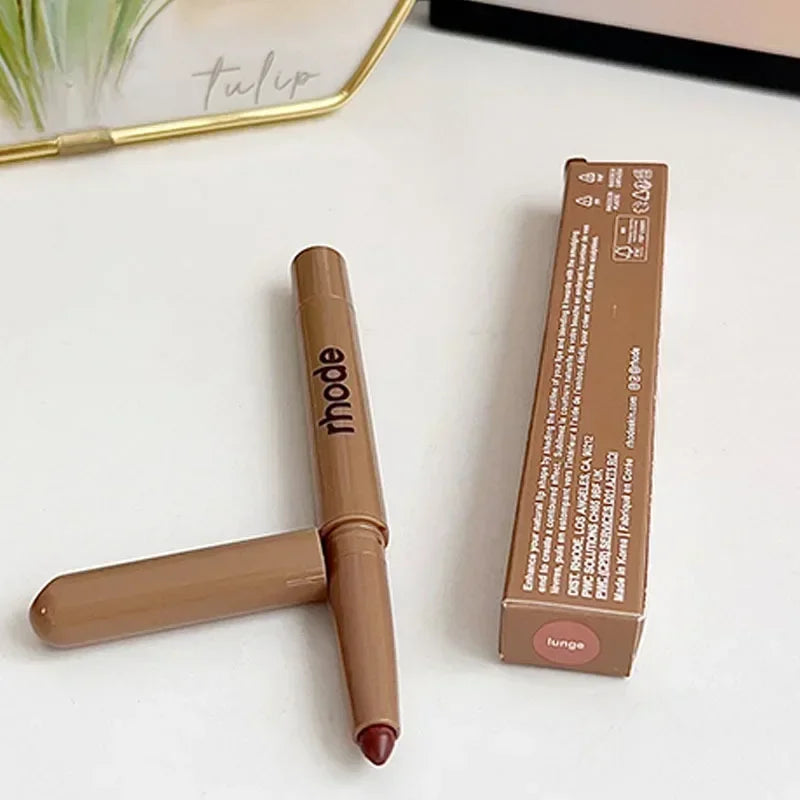Rhode Popular Data Cake Plum Pocket Blusher Lip Gloss Long Lasting Moisturizing Essence Makeup Care 11 Colour Lip Liner Beauty