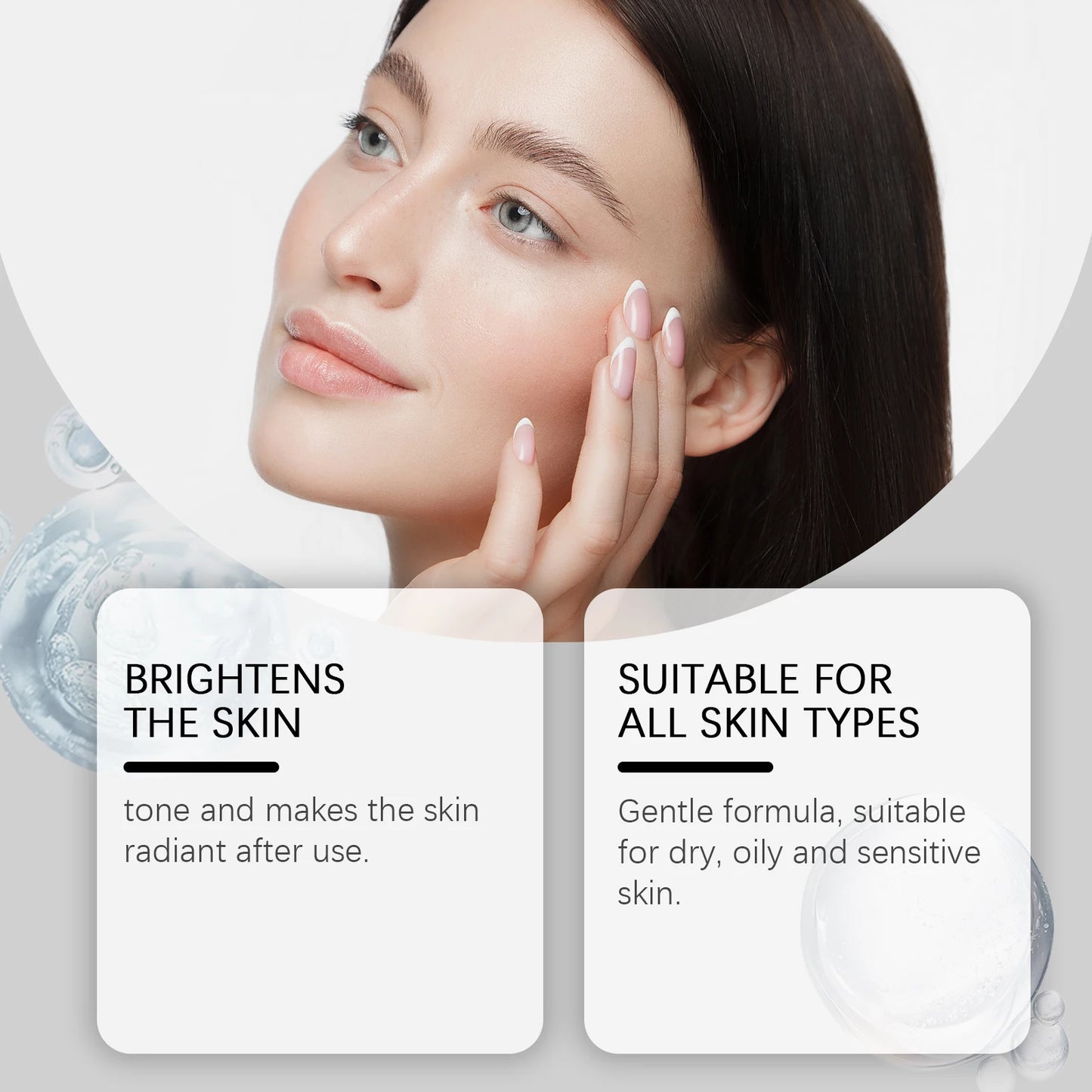 Rice Serum for Face Hydrating Brighten Skin Repair Smooth Facial Essence Gentle Exfoliation Remove Blackheads Collagen Ampoules
