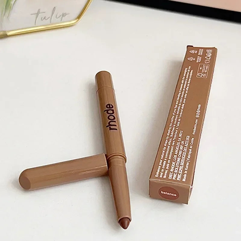Rhode Popular Data Cake Plum Pocket Blusher Lip Gloss Long Lasting Moisturizing Essence Makeup Care 11 Colour Lip Liner Beauty