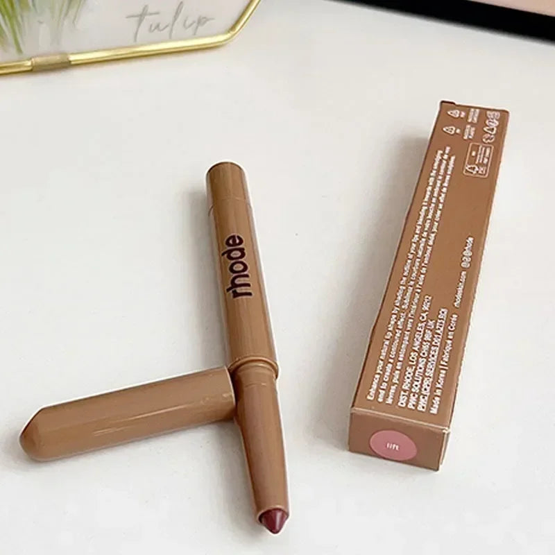 Rhode Popular Data Cake Plum Pocket Blusher Lip Gloss Long Lasting Moisturizing Essence Makeup Care 11 Colour Lip Liner Beauty