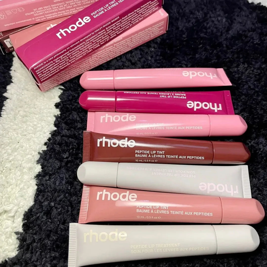 Rhode Popular Data Cake Plum Pocket Blusher Lip Gloss Long Lasting Moisturizing Essence Makeup Care 11 Colour Lip Liner Beauty