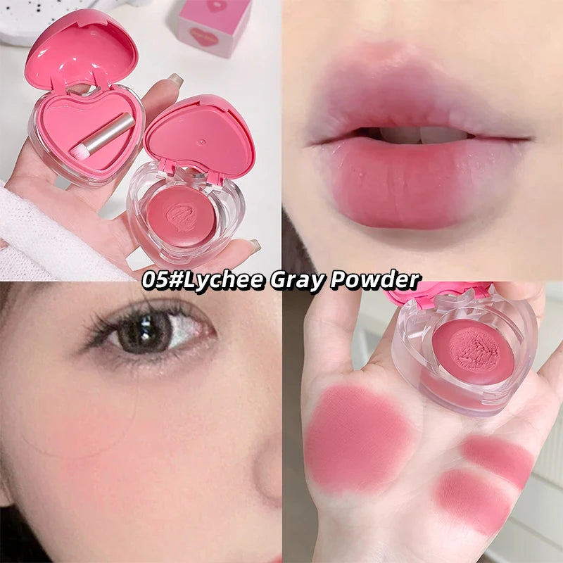 Gegebear Love Lip and Cheek Cream Matte Powder Soft Color Love Valentine's Day