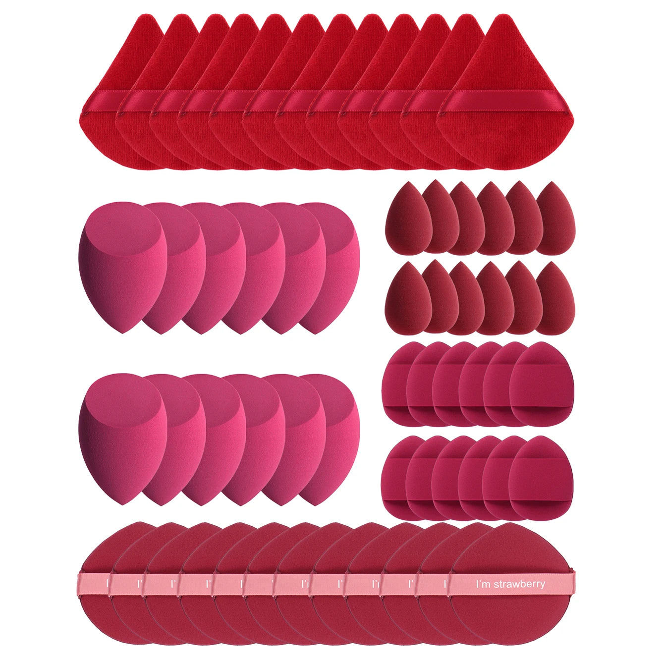 10/20/40/60Pcs Makeup Sponge, Multi-Functional Makeup Tool, Becomes Larger When Exposed to Water, Suitable for All Skin Types