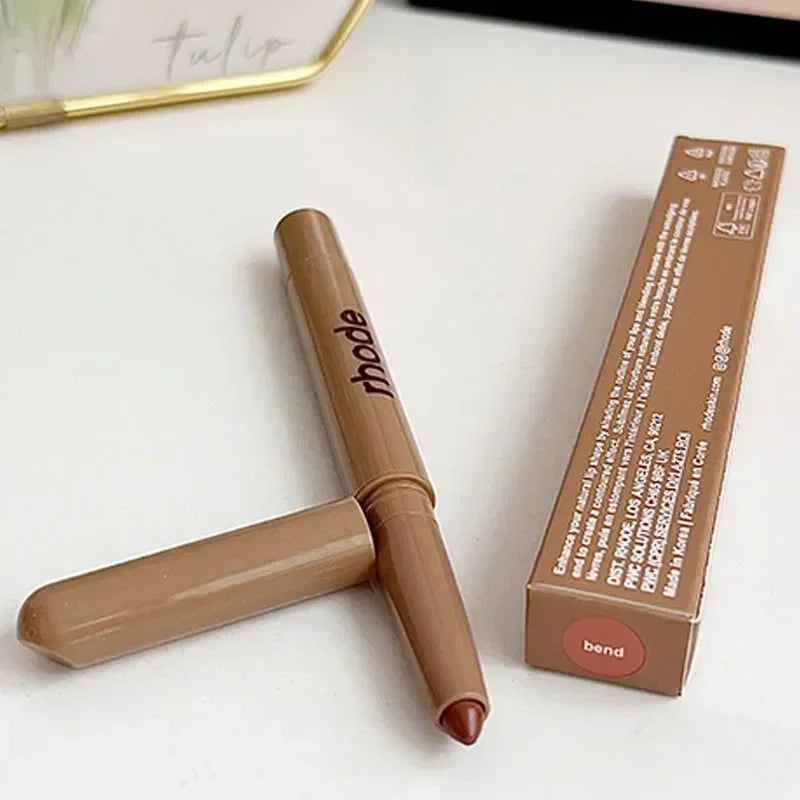 Rhode Popular Data Cake Plum Pocket Blusher Lip Gloss Long Lasting Moisturizing Essence Makeup Care 11 Colour Lip Liner Beauty