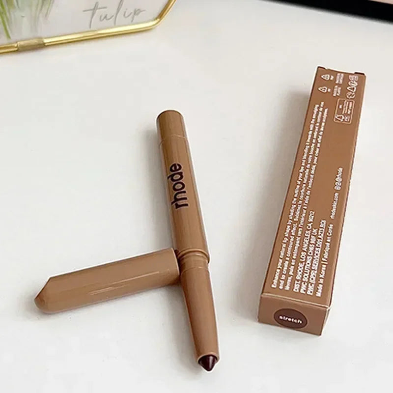 Rhode Popular Data Cake Plum Pocket Blusher Lip Gloss Long Lasting Moisturizing Essence Makeup Care 11 Colour Lip Liner Beauty