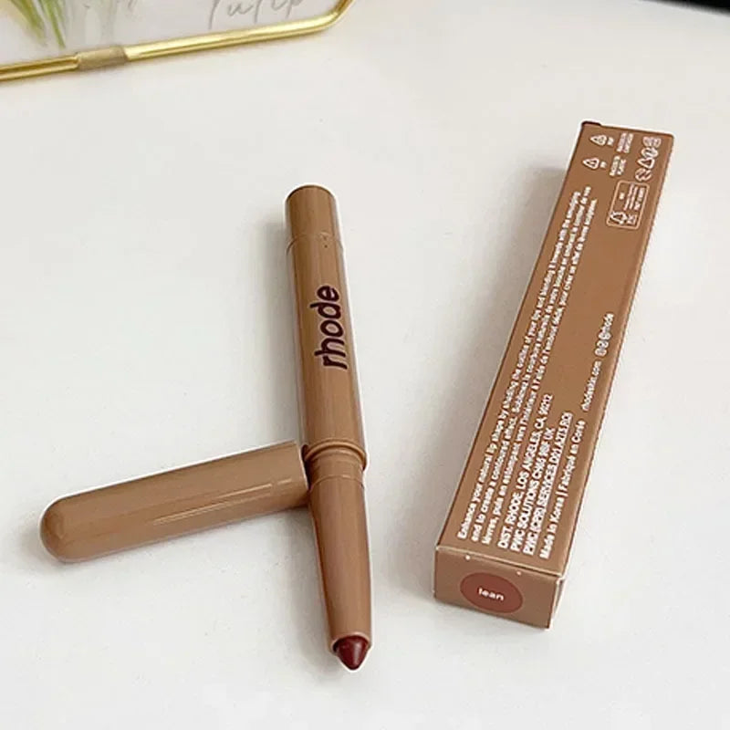 Rhode Popular Data Cake Plum Pocket Blusher Lip Gloss Long Lasting Moisturizing Essence Makeup Care 11 Colour Lip Liner Beauty