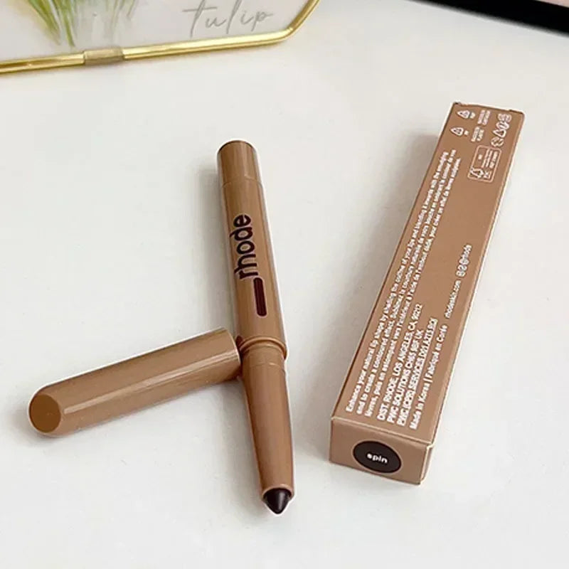 Rhode Popular Data Cake Plum Pocket Blusher Lip Gloss Long Lasting Moisturizing Essence Makeup Care 11 Colour Lip Liner Beauty