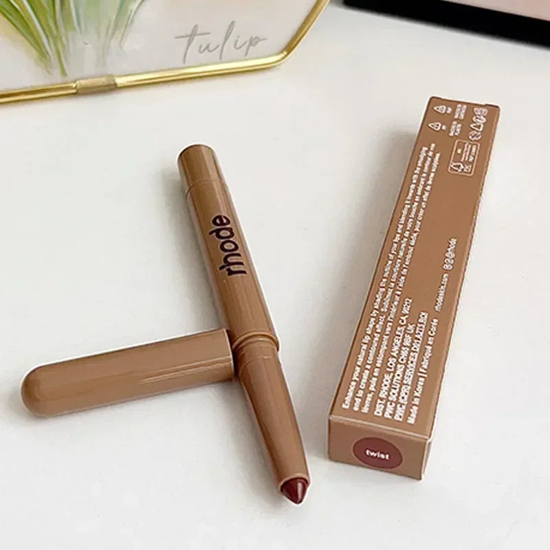 Rhode Popular Data Cake Plum Pocket Blusher Lip Gloss Long Lasting Moisturizing Essence Makeup Care 11 Colour Lip Liner Beauty