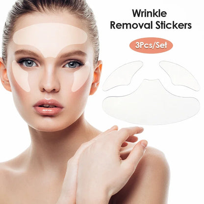 Anti-Ageing Wrinkle Prevention Forehead Neck Under Eye And Smile Line Reusable Silicone Face Patches For Wrinkles Skin Care Tool