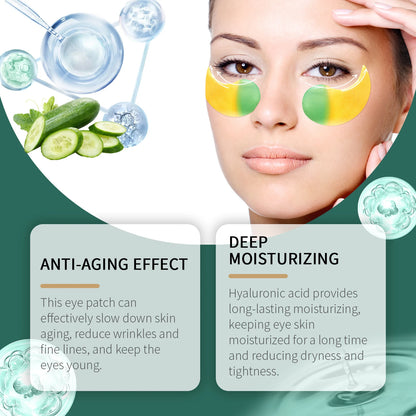 Cucumber Eye Mask Lifting Eye Patches Reduce Fine Lines Firming Eye Bags Removal Dark Circles Lightening Moisturizing Eye Care
