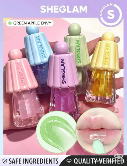 sheglam make up Lip Oil Plumping Lipgloss Long Lasting Fade Glitter Lip Glaze No-Sticky Lip Care makeup brushes