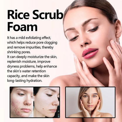 Rice Facial Forming Cleanser Deeply Cleansing Oil Control Blackhead Remover Face Wash Shrink Pores Moisturizing Skin Care 100ml