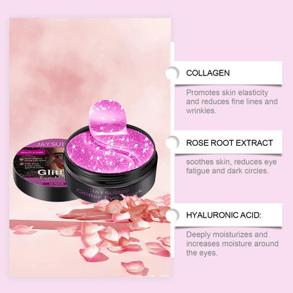 Collagen Eye Mask Hyaluronic Acid Anti Dark Circles Eye Bags Removal Reduce Fine Lines Tighten Moisturizing Skincare Eye Patches