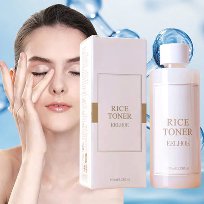 150ML Rice Toner Brightening Lifting Oil Control Smoothing Facial Wrinkles Shrink Pores eep Facial Cleanser For Young Glowy
