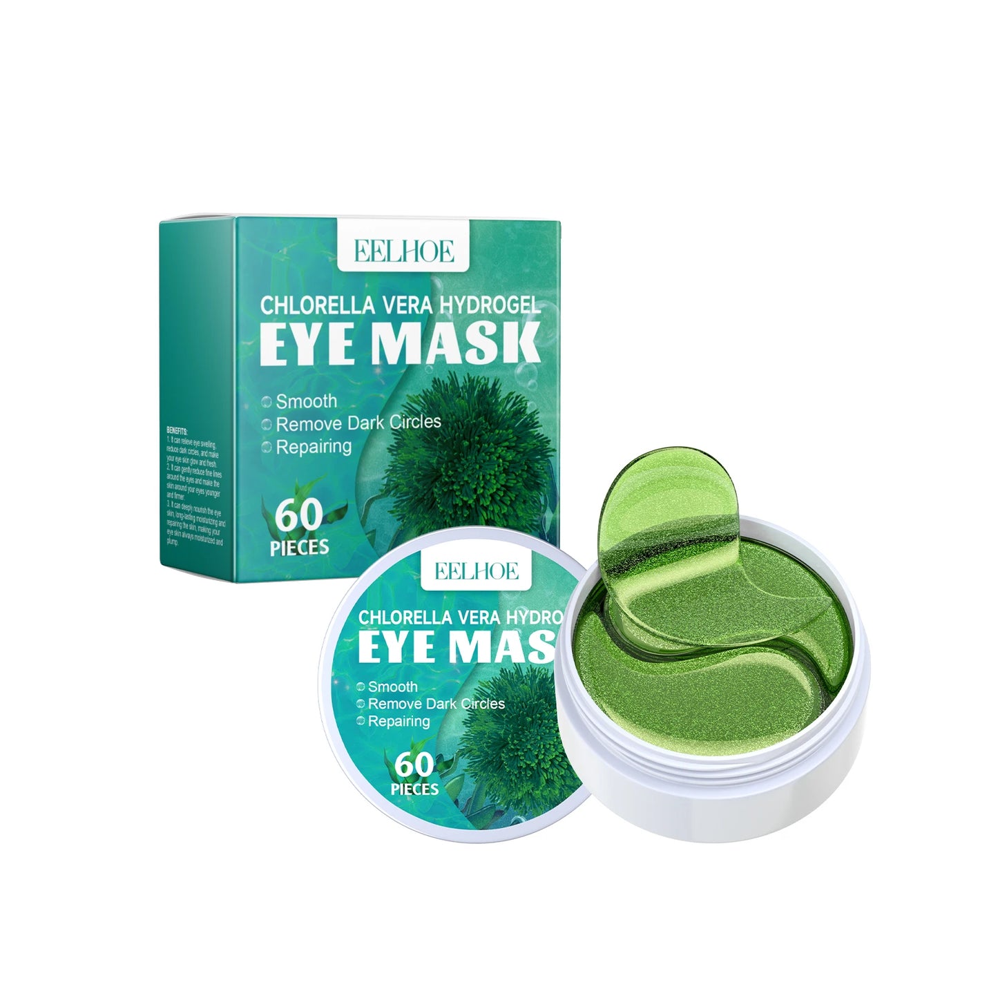 EELHOE Seaweed Moisturizing Eye Mask Eyes Bags Dark Circles Removal Relieve Eye Fatigue Firming Eye Patches Skin Care Products