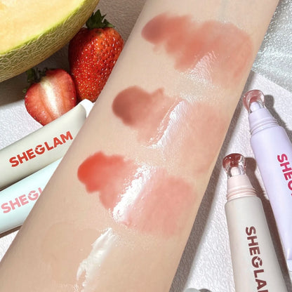 Sheglam Colored Lip Gloss 10ml Lipglaze Moisturise Nourishing Dilute Lip Wrinkles Mirror Liquid Lipstick Makeup Beauty Cosmetic