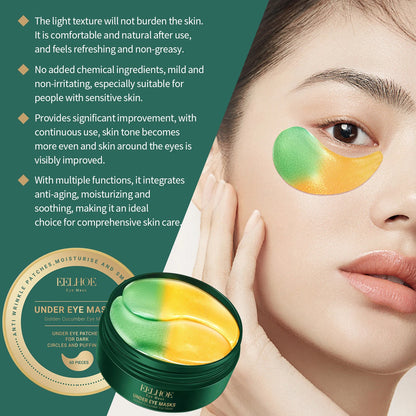 Cucumber Eye Mask Lifting Eye Patches Reduce Fine Lines Firming Eye Bags Removal Dark Circles Lightening Moisturizing Eye Care