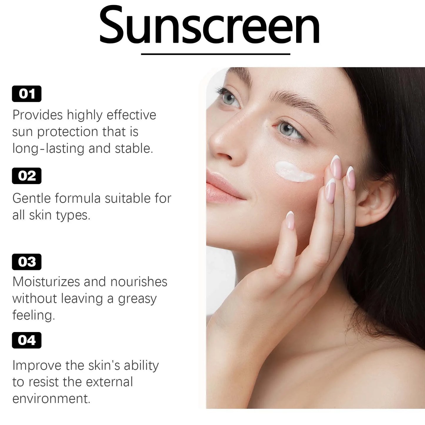 Rice Sunscreen SPF50 Korean High Sun Protection Solate Ultraviolet Ray Outdoor Oil Control Hydrating Moisturizing Body Skin Care