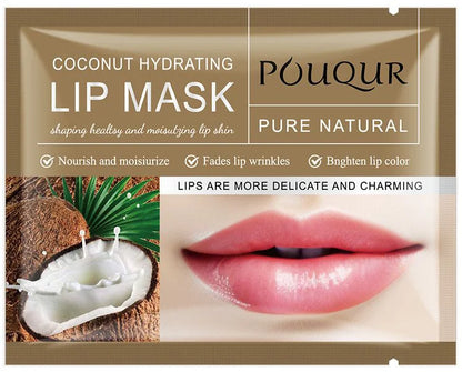 Wholesale Hydrating Collagen Lip Moisturizing Sheet Pouqur Light Lines Crystal Material Lip Mask Patch