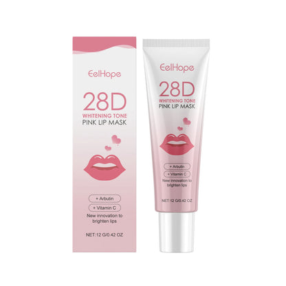 Eelhope Organic Lip Balm Moisturizing and Brightening Colorizing Mud Mask Plumps and Enhances Attractive Lips