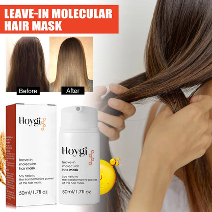 Hoygi 500ml Leave-In Hair Mask Long-Lasting Fragrance Soft Repair Treatment for End-Damaged Hair from Ironing Dyeing Dryness