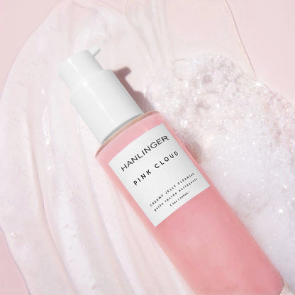 HANLINGER Private Label Gentle Whitening Face Cleansing Lotion Rose Deep Wash Pink Cloud Organic Herbal Ingredients Liquid Form