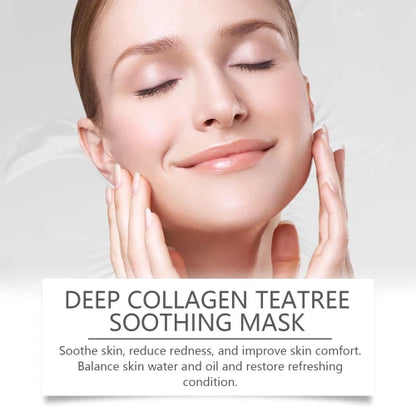 Hoygi Collagen Soothing Mask Gently Moisturizes And Hydrates The Facial Skin  Making It Delicate  Smooth  Bright And