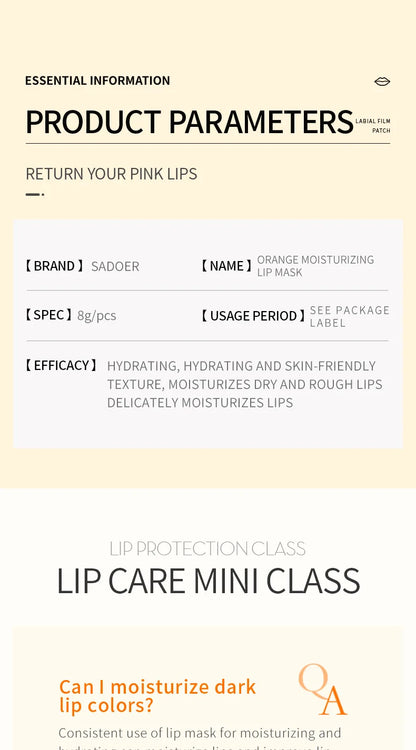 Wholesale Hydrating Collagen Lip Moisturizing Sheet Pouqur Light Lines Crystal Material Lip Mask Patch