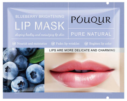 Wholesale Hydrating Collagen Lip Moisturizing Sheet Pouqur Light Lines Crystal Material Lip Mask Patch