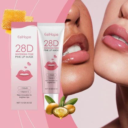 Eelhope Organic Lip Balm Moisturizing and Brightening Colorizing Mud Mask Plumps and Enhances Attractive Lips