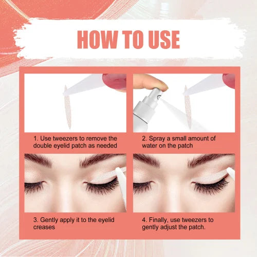 EELHOE Double Eyelid Tape  Natural Traceless Breathable Durable Sweat Proof Waterproof Invisible Double Eyelid Adhesive