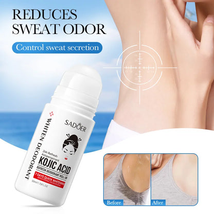 Kojic Acid Whitening Bead Perfume Portable Roller Cross-border Wholesale Antiperspirant