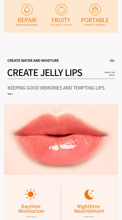 Wholesale Hydrating Collagen Lip Moisturizing Sheet Pouqur Light Lines Crystal Material Lip Mask Patch