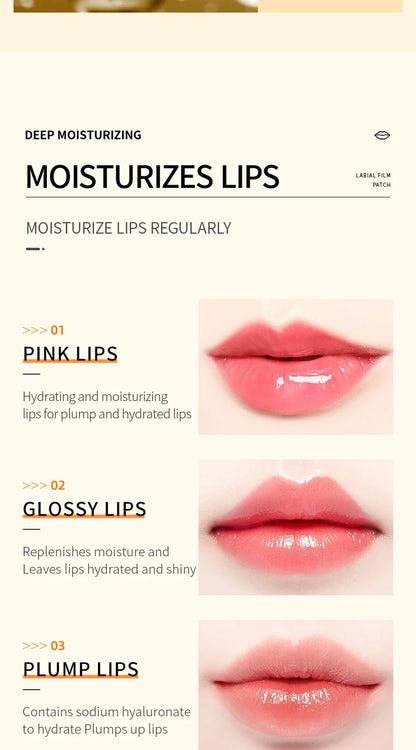 Wholesale Hydrating Collagen Lip Moisturizing Sheet Pouqur Light Lines Crystal Material Lip Mask Patch
