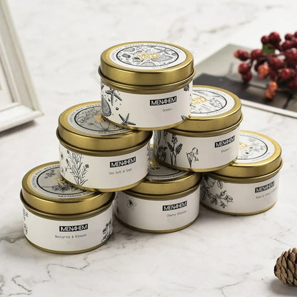 Factory Direct Custom Soy Wax Travel Tin Scented Candle Gift Set Handmade for Home Decoration Holidays & Bars-Private Label