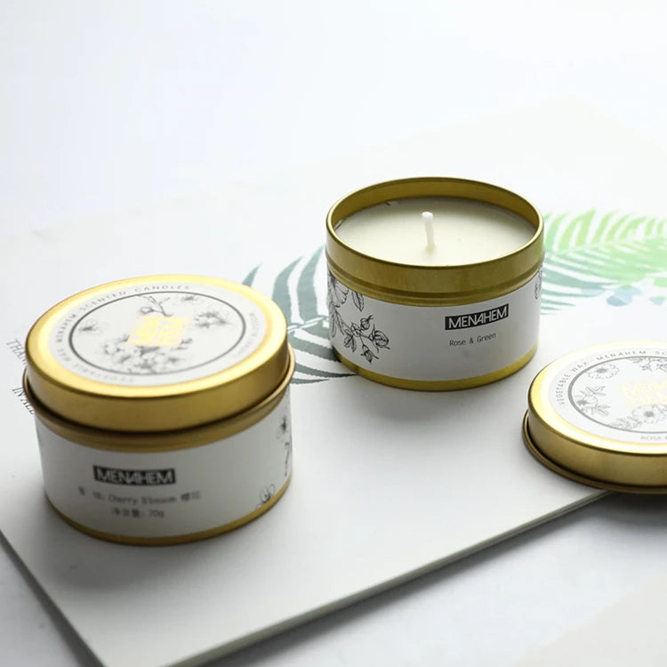 Factory Direct Custom Soy Wax Travel Tin Scented Candle Gift Set Handmade for Home Decoration Holidays & Bars-Private Label