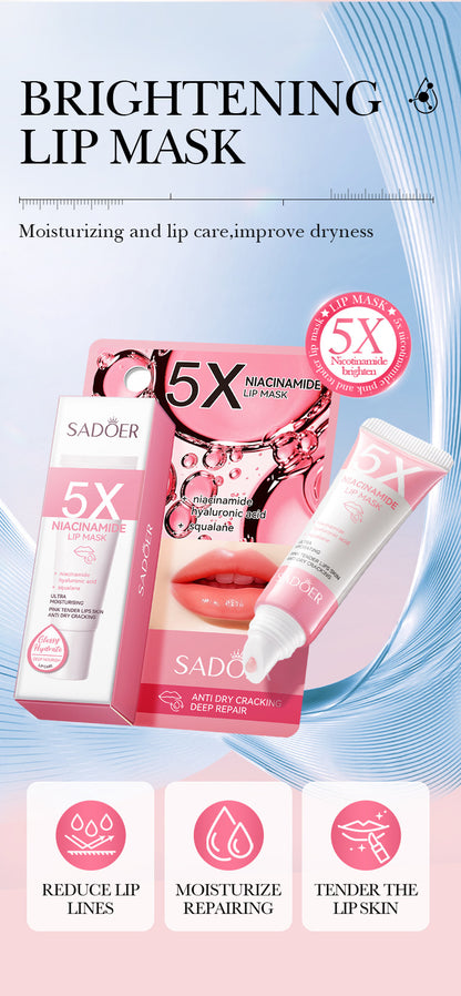 Remove Dark Lip Balm Lightening Melanin Mask Gloss Exfoliating Lip Pink Treatment Reduce Lip Lines Improve Dryness Moisturizing