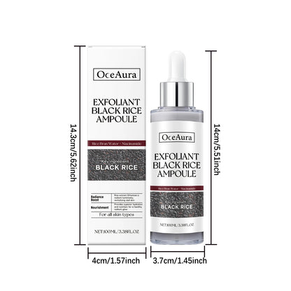 Rice Serum for Face Hydrating Brighten Skin Repair Smooth Facial Essence Gentle Exfoliation Remove Blackheads Collagen Ampoules
