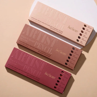 6pcs Lip Liner Pen 6 Colors Waterproof And Sweat-proof Not Easy To Fade Non-stick Cup Nude Lipstick Pencil SET