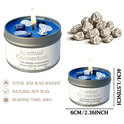 Healing Candles, Spiritual Meditation Scented Candle Women Mom, Premium Natural Fragrance Soy Wax for Relaxation Stress Relief