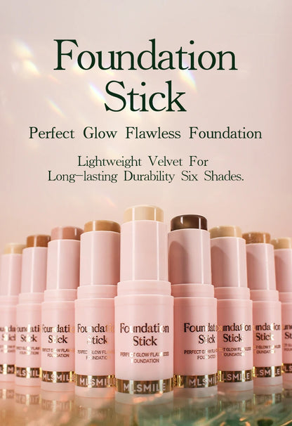Foundation Stick - Matte Finish, Blendable Cream Formula with Natural Glow, Long-Lasting, Waterproof, Easy-to-Use Makeup