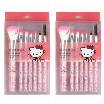 Sanrio Makeup Brush Set Hello Kitty Eyeshadow Foundation Blush Brush Women Cosmetic Beauty Tools Kit Girl Birthday Gift with Box
