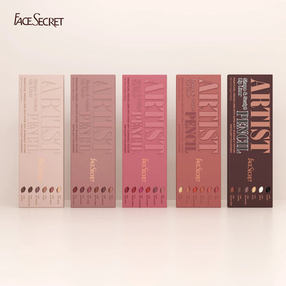 6pcs Lip Liner Pen 6 Colors Waterproof And Sweat-proof Not Easy To Fade Non-stick Cup Nude Lipstick Pencil SET