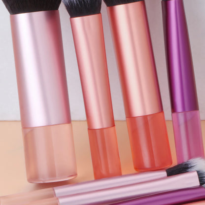 10 black Mini makeup brush Travel portable Makeup Tool Makeup Puff - Palm Brush Professional Makeup tool set