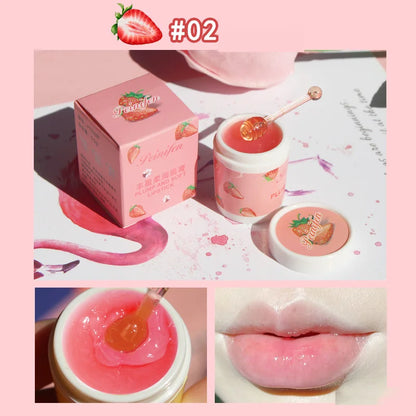 Moisturizing ice cream tube lip mask, softening and repairing of tender lips, soothing and moisturizing care, lip gloss