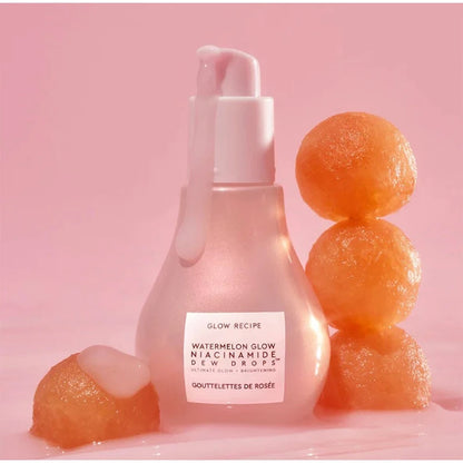40ML Watermelon Niacinamide Brightening Essence Light Bulb Design W/ Hyaluronic Acid Vitamin E Lightweight Hydrating Face Makeup