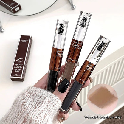 SHAQINUO Dual-Ended Eyebrow Mascara-Shape & Color with Long-Lasting Hold,Waterproof and Smudge-Proof for a Natural-Looking Finis
