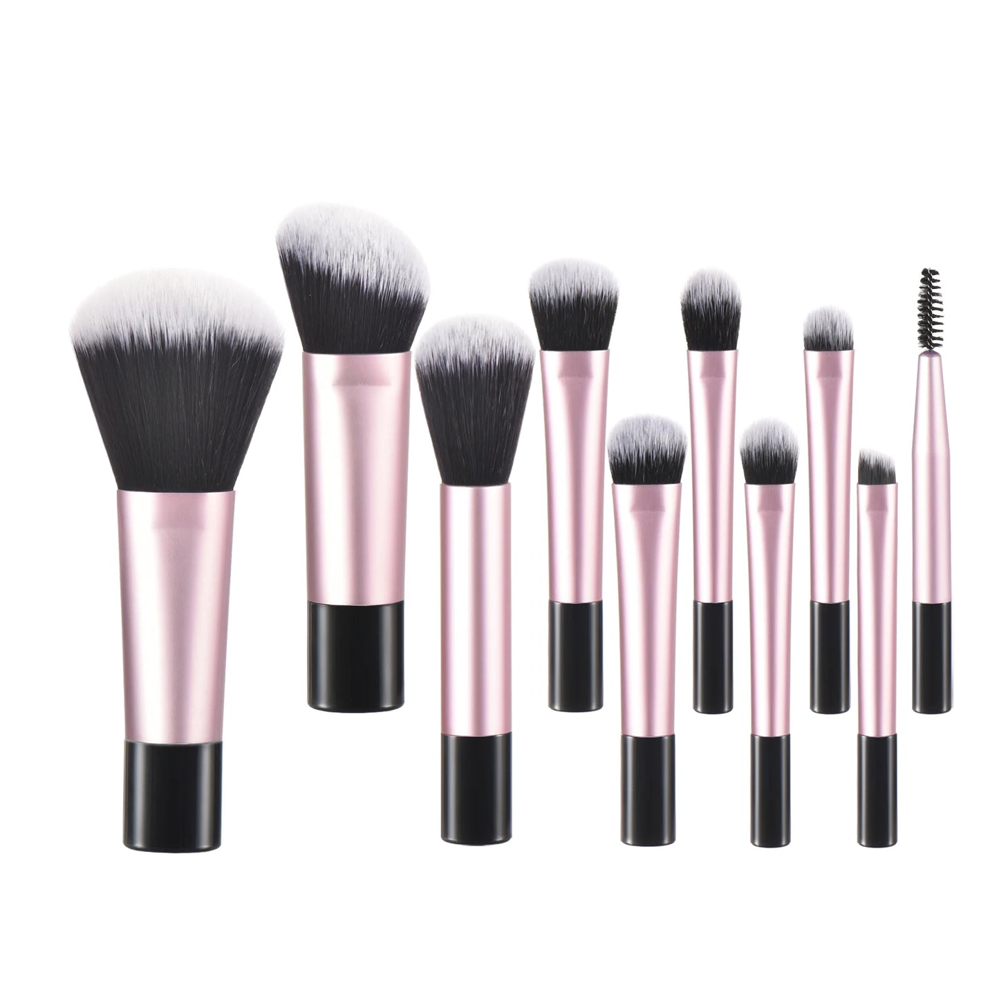 10 black Mini makeup brush Travel portable Makeup Tool Makeup Puff - Palm Brush Professional Makeup tool set