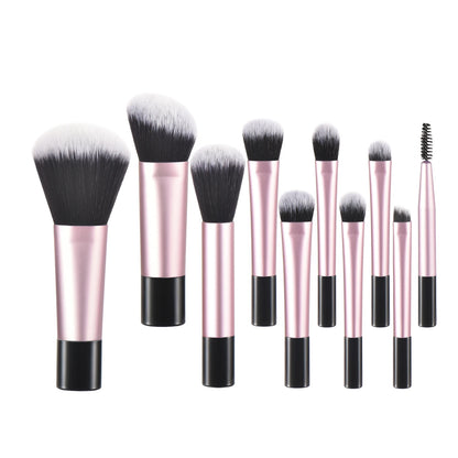10 black Mini makeup brush Travel portable Makeup Tool Makeup Puff - Palm Brush Professional Makeup tool set